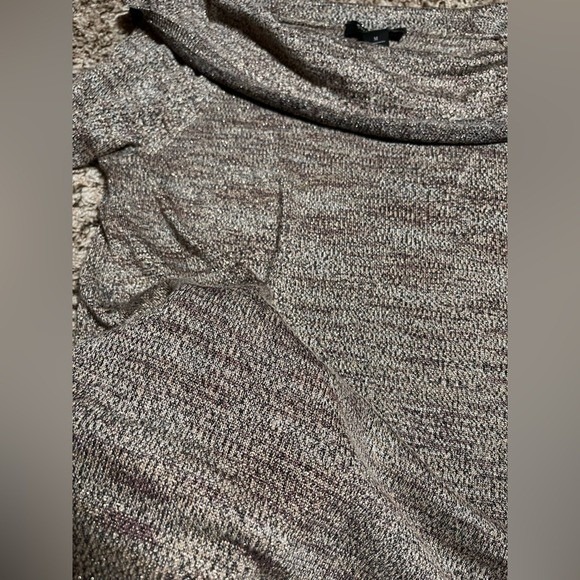 White House Black Market Cowl Neck Sweater – Brown & Cream Shimmer Blend - Picture 6 of 6